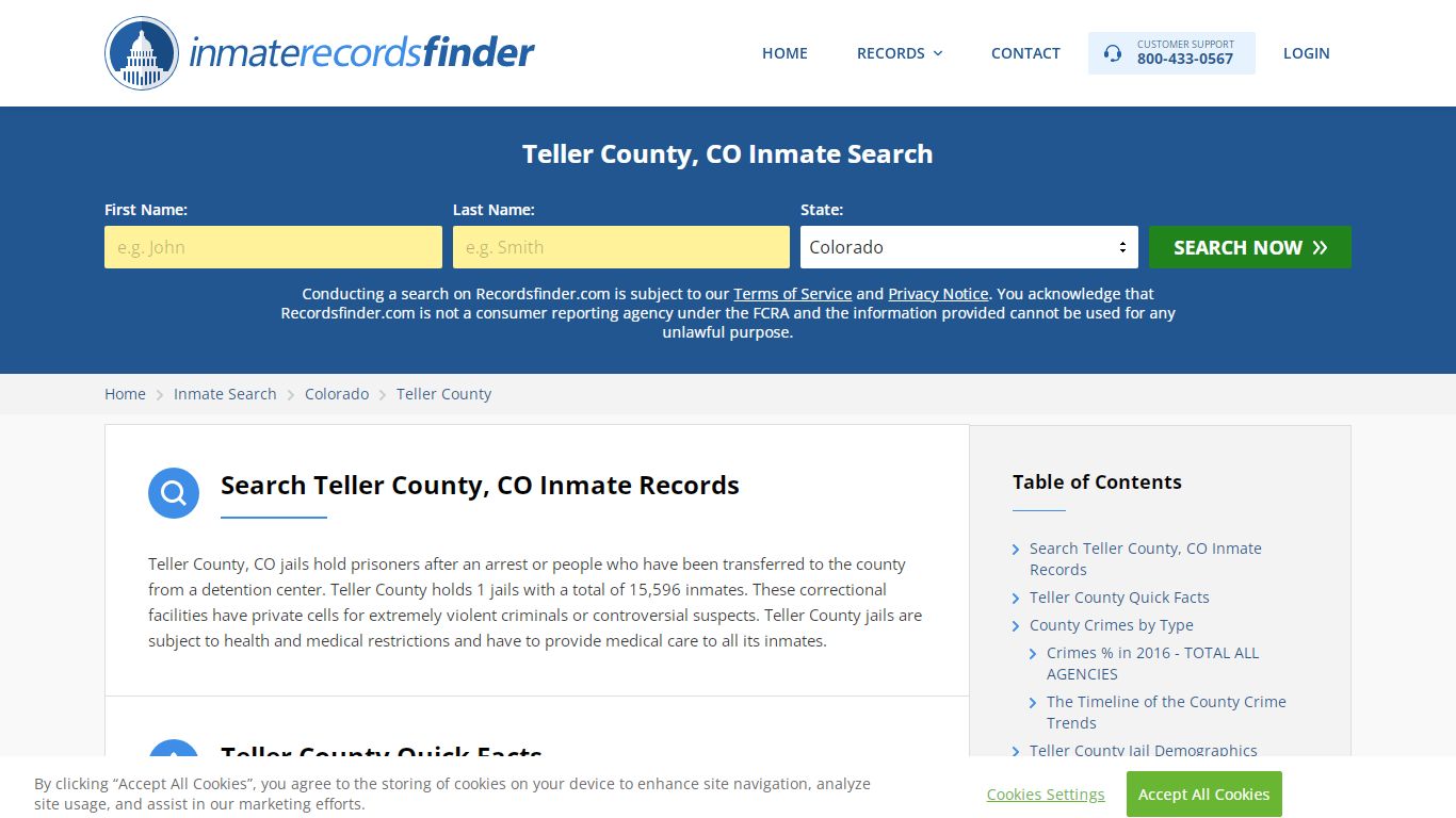 Teller County, CO Inmate Lookup & Jail Records Online